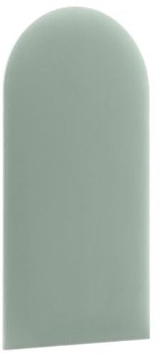 murando - Bettkopfteil Oval Samt, 80x30 cm, Schlafzimmer, gepolstert | Gepolstertes Wandkissen, einfache Montage, ideal fürs Schlafzimmer, weicher Bezug, pflegeleicht, dekorativ, langlebig, modern