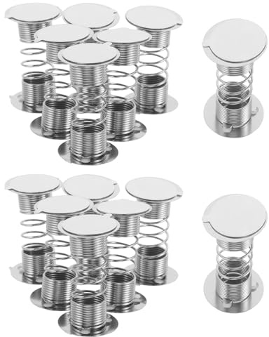 JEWEDECO 20 Pack Car Bobblehead Spring Base Wobble Spring Base with Double Sided Tape Spiral Coil Holder for Dashboard Figurine Dashboard Doll Holder for Car Interior Decor