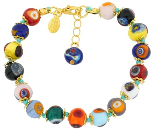 Glass Of Venice Murano Bracelet mosaïque - Multicolore, 20 centimètres, Verre, Cristal, 20 centimeters, Verre, NA