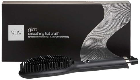 ghd glide gift set - set de regalo cepillo eléctrico alisador de pelo con tecnología iónica, edición 2021, negro