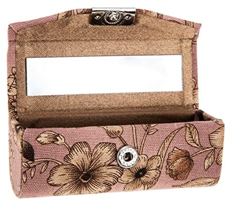 Portable Lipstick Case with Mirror Elegant Leather Lipstick Holder for Travel and Accessories Present for Makeup Lovers