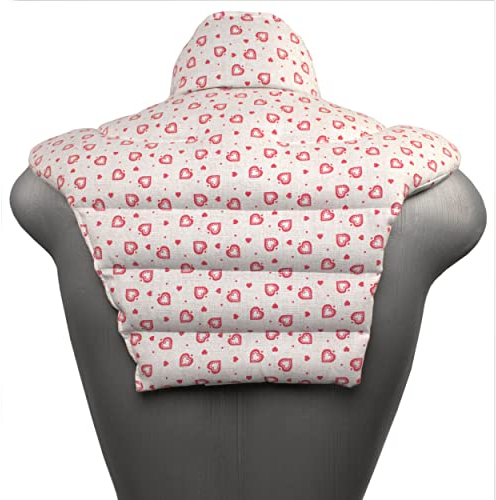 Cojín cervical HWS – Cuello + hombros + espalda – Landhaus-Liebe – Cojín de semillas de uva – Cojín térmico – Cojín con semillas de uva