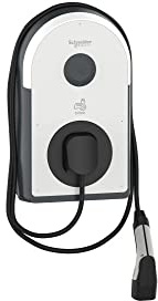 Schneider Electric - Wallbox EVB3S22NC0M - Columna de Carga para Coche eléctrico (22 kW, Cable T2 de 5 m)