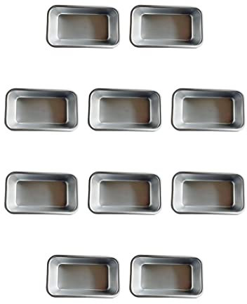 10 Satz von Aluminium-Kuchenform, Toastboxen, wiederverwendbare Form, Brotlaibschalen, DIY-Gebäckformen, Küche, Backformen, Hochzeit, Geburtstag