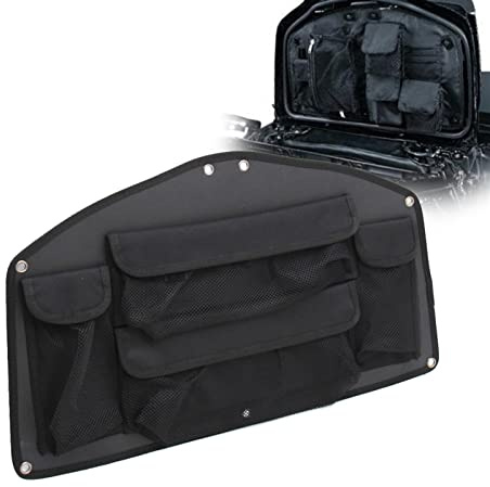 WARFEL Motos Decoración para H&Onda Gold Wing GL1800 Goldwing GL 1800 2001 2002-2009 2010 11 12 13 14 15 16 17 Bolsa Organizadora para Tapa De Maletero De Motocicleta, Estuche para Herramientas