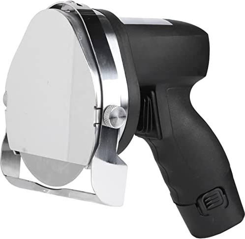sjdoPulse Cortadora De Kebab Turca Comercial con 2 Cuchillas De 80 W, Cuchillo Eléctrico para Kebab Gyro Shawarma, para Cortar Cordero, Pollo, Negro