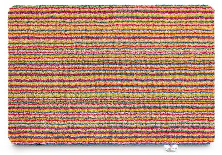 HUG RUG Washable Dirt Trapper Door Mat Kitchen Hallway Doorway, Made in the UK Plains Candy Bright (50x75cm)