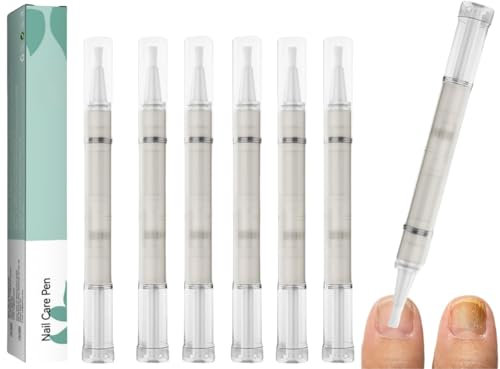 Penna per la Cura Delle Unghie,6pcs Pezzi Nail Care Pen,Penna Per La Riparazione Delle Unghie,Dell'unghia Nutre e Lenisce Le Unghim,Oil Pen Nutriente con Aloe Vera