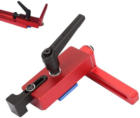 Generico Traccia a 30 Mitra Arresto della Traccia t - Slot Miter Track Jig - Strumento di bloccaggio del Bordo Dritto Traccia t -Slot con Viti Auto -toccanti - Slot a T -Tracks