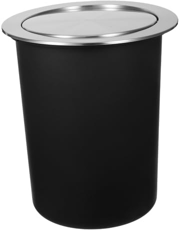 VALICLUD Cestino in Acciaio Con Coperchio Cestini Per Cucina Cestino Da Banco Con Chiusura Ermetica Scrivania Coperchio Per Tavolo Per Mobili Da Cucina