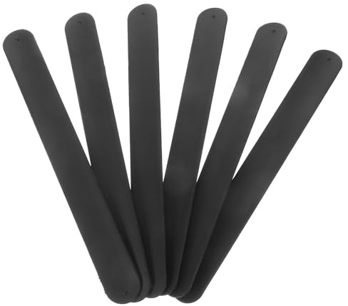 Gogogmee Braccialetti Slap in Silicone Superficie Vuota per Bambini Nero 12 Pezzi Comfort Elevato per Feste e Regalini Party Favor