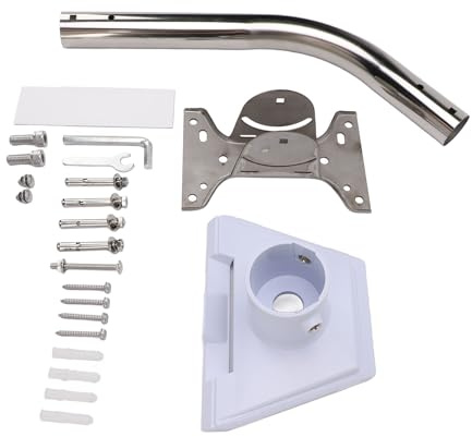 Jopwkuin Kit di Montaggio Satellitare Regolabile Bianco a 88° con vestibilità Accurata per Parabola Standard Gen3 V3, Installazione, per Condizioni Meteorologiche Avverse
