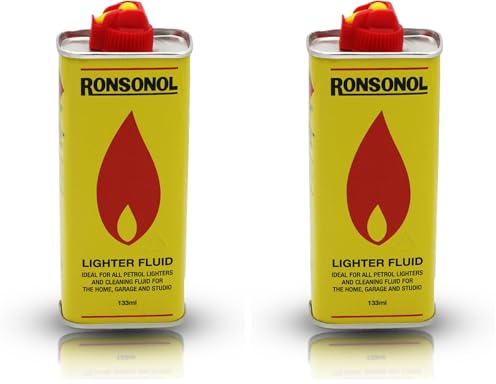 Ronsonol 133ml Lighter Fluid Refill (Pack of 2)