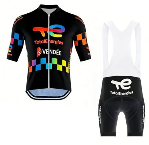 SGCIKER 2025 Herren Pro Team Radtrikot Set, Kurzarm Fahrrad bekleidung Lätzchen Kurzsets Gel Paddad
