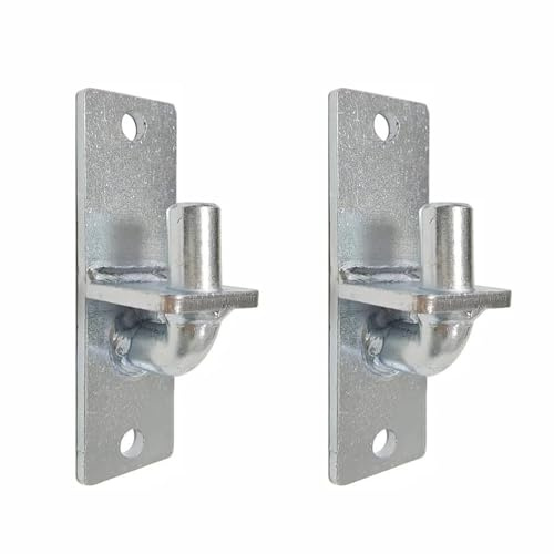 Wall Mount Gate Hinge 5/8 Pin Chain Link Fence Post Hinge Frame Hardware for Farm and Garden Fence (2Pcs)