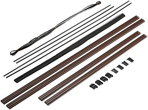 hecht international Fliegengitter Fenster Master Slim, 1 Stück, Braun, 80 x 100 cm, 100690502-VH