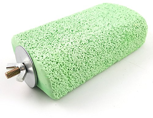 Litewoo Lava Shaped Pumice Ledge Birds Rats Chinchillas Toys, Artificial Teeth Beak Grinding Stone for Bird, Parrots, Hamsters, Totoro and Rabbits, Easy Installation, Random Color （5.1x 2.75x 1.2）