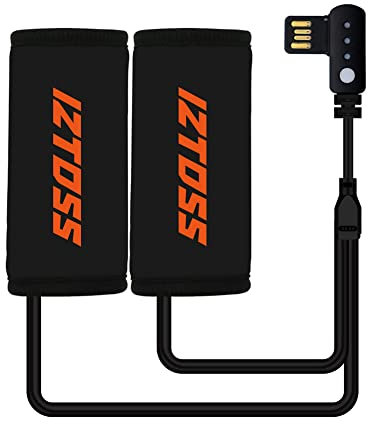 SOBW Motorrad USB Heizgriffe Lenker, Motorradgriffheizung, Elektro Motorrad 15W Griffheizung, Motorrad Heizgriffe, Lenkerwärmer Abnehmbare Griffe, Griff Bezüge ​Anti Vibration Slip Auf