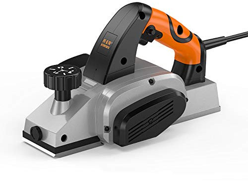 LeTkingok 220V 850W Elektrohobel Hobel Hand Elektrowerkzeug Holzschneiden mit Zubehör Und Werkzeugkasten