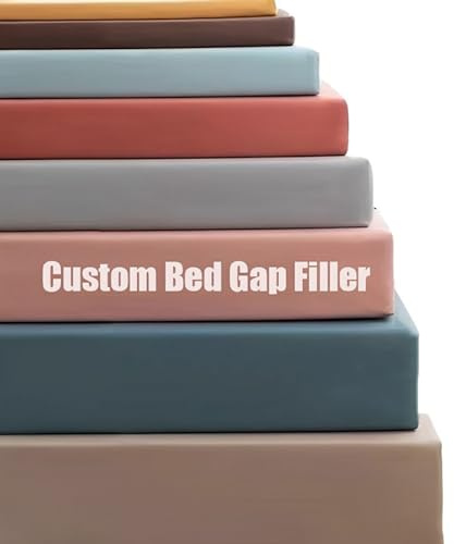 Pcevathiy Custom Bed Gap Filler, Mattress Wedge Gap Crack Filler Twin Space Filler Between Bed and Wall with Removable Cover, Full Mattress Extender Stuffer for Queen King Headboard Bed (Tech Cloth)