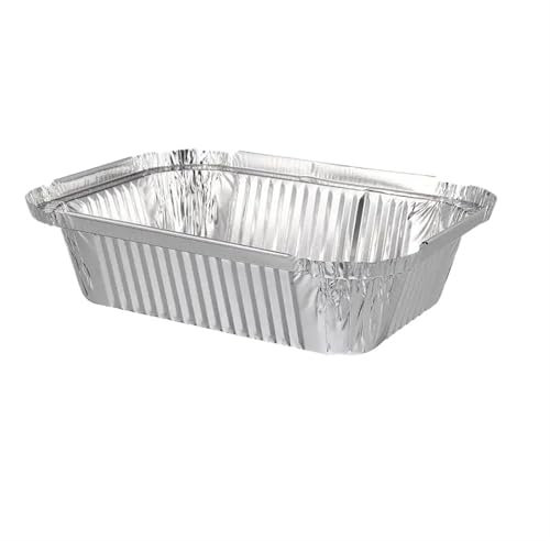 YDYAENIO Vaschette Alluminio Teglie in Alluminio da 700 ml, vassoi in Alluminio, vassoi for Alimenti in Alluminio, teglie in Alluminio, contenitori for Forno, arrosti, arrosti, Cottura