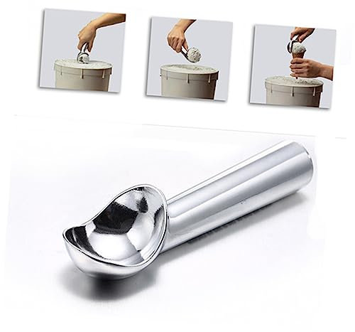Cabilock 1pezzi Cucchiaio Per Gelato in Cucchiaio Per Purè Di Patate Scavino Per Melone Scavino Per Biscotti in Lega Di Alluminio Manico Antiaderente e Leva Rotante