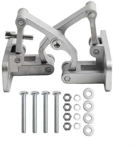 Advokingtap Charnière de porte de placard de cuisine, charnières de porte invisibles en acier inoxydable, angle d'ouverture jusqu'à 165 degrés pour une variété d'applications (M (150 kg)