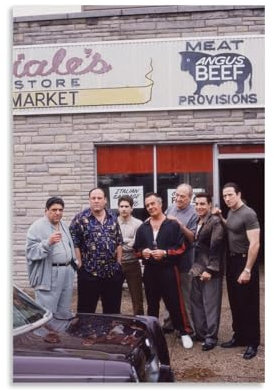 aizhimi Klassische Filme, Filmposter The Sopranos, ästhetische Leinwand, Wandkunst, Schlafzimmerdekoration, 30 x 45 cm