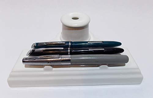 Displayständer WEIß Kalligraphie Schreibtisch Stiftständer Tintenfass Tintenfass Dip Pen Rest Halter Schreibtisch ordentlich