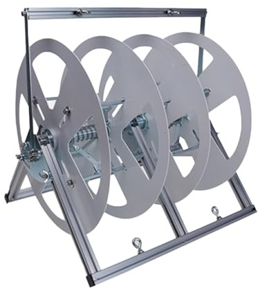 ZFUCMAYL Wire Spool Rack,Cable Reel Holder,Folding Bulk Wire Holder for Electrical,Wire Spool Rack Dispenser,for Winders Ropes Cord Reels Paracord(38 Type,2 Reel)
