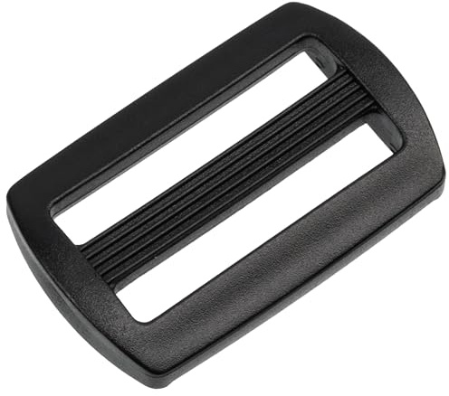 AERZETIX - Juego de 16 Hebillas de ajuste deslizantes - para mochila bandolera cinturón manualidades - color negro - en plástico