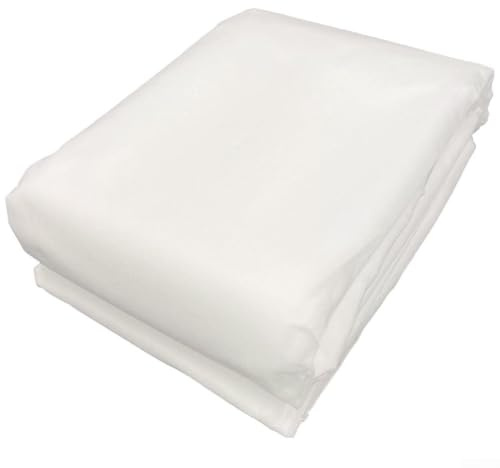 Barrière de protection contre le gel en tissu non tissé pour plantes avec caractéristiques résistantes aux déchirures et stabilisation pour une utilisation en extérieur dans le jardin (3 x 4 m, blanc)