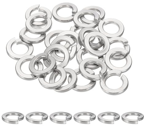 QUARKZMAN Pack De 25 Rondelle Grower 1/2 Rondelles Grower Fendues Argent | En Acier Inoxydable 304 Pour Vis Boulons Voitures Machines De Construction