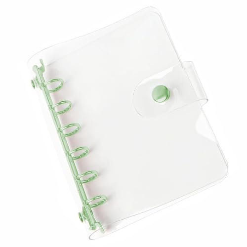 A7 Klarsicht-Ringbuchhülle, PVC-6-Loch-Organizer, nachfüllbares Design, wasser- und staubdicht, für Schüler und Meeting-Notizbuchordner