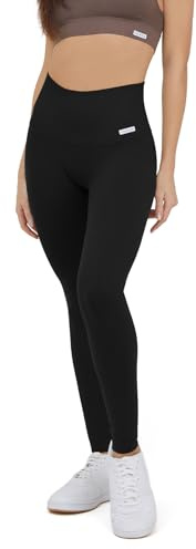 FGM04 Leggings Onyx Soft Push-Up, 100% Made in Italy (M-L, Nero)