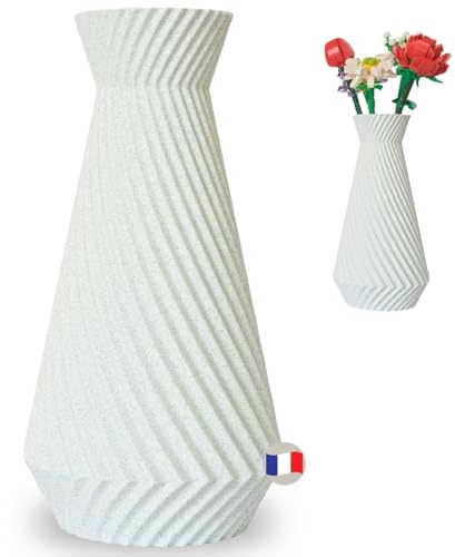 Atelier CréaPons, Jarrón para Kit de Flores, florero Decorativo, Fabricado en Francia, jarrones para Ramo de Flores Artificiales