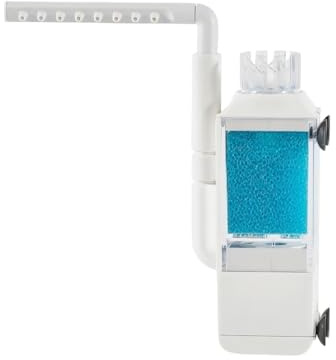 BDKMMS Mini filtro per acquario, filtro interno USB per nano acquari, 3,5 W/4,5 W, pompa con skimmer di superficie e filtro in spugna per bacini di gamberetti