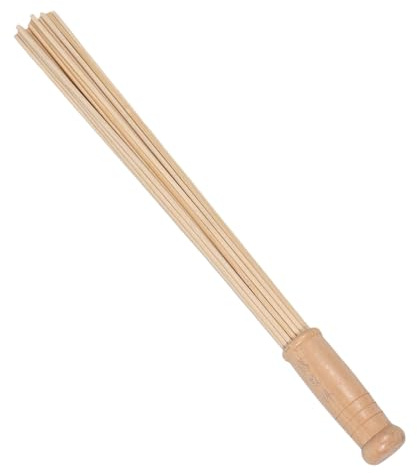 Beavorty Palo Masajeador de Bambú para Espalda Tacto Suave y Diseño Ergonómico, Dispositivo de Masaje Manual para Uso en Casa y Gimnasio, Mejora Circulación