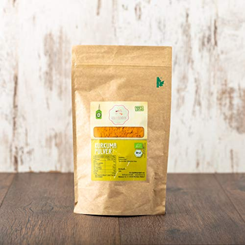 süssundclever.de® Kurkumapulver Bio | 1 kg | Premium Qualität: hochwertiges Naturprodukt | plastikfrei abgepackt in ökologisch-nachhaltiger Bio-Verpackung | Kurkuma