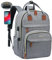LOVEVOOK Mochila Mujer Antirrobo con Candado Codificado, 15,6 Pulgadas Mochila Portatil,Mochila Mujer Grande con Puerto de Carga USB,Mochila Para Universidad Viajes Trabajo Negocios Profesora, Gris