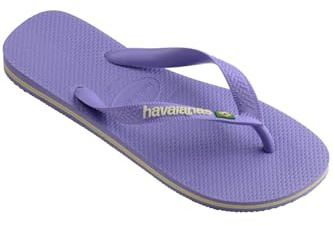 Havaianas - Brasil Logo, Infradito Iconiche, Comode E Resistenti, Strisce con la Bandiera Del Brasile E Suola Antiscivolo Con Strisce Colorate, Unisex Adulti