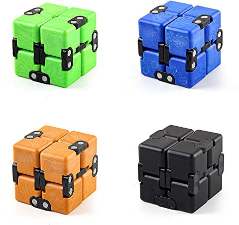 ZoneYan Unendlichkeits Würfel, Infinity Cube, Fidget Cube Spielzeug, Fidget Toy Cube, Antistress Würfel, Unendlicher Flip für Stressabbau Anti Angst Stress Zeittöten für Erwachsene und Kinder