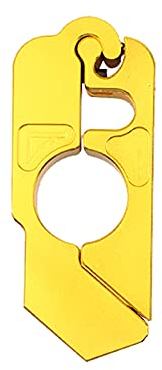 Colorful Motorbike Brake Lock, Motorrad Sicherheit Griff Lenker Klemme Schwer Motorrad-Lenkerhebel-Gas Griff schloss für Motorrad Roller Quad Trike ATV Fahrrad (Gelb)