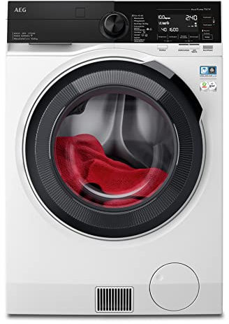 AEG Wifi Waschtrockner mit Wärmepumpe, SensiDry – schonend und energiesparend, 10 kg Waschen, 6 kg Trocknen, C, Mengenautomatik, ProSteam® - Auffrischfunktion, 1600 U/min, LWR9W80600