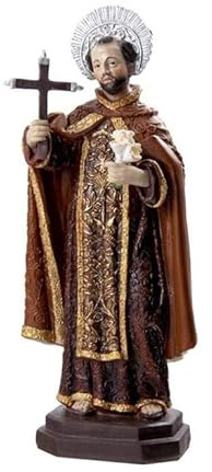 Figura San Juan de la Cruz Resina Pintado a Mano 20 cm