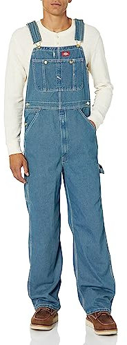 Dickies Herren Indigo Latzhose, Mittlere Heritage-Tönung, 42W / 32L