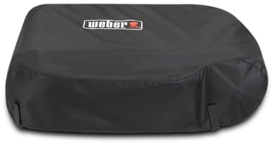 Weber Premium Plancha-Abdeckung/Für Slate 43 cm Gasgrill, Passgenaue Abdeckung mit UV-Schutz, Wasserabweisender Recycling-Stoff, Strapazierfähiger Außenschutz