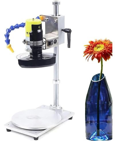 McbeAn Elektrische DIY-Flaschenschneidermaschine, Weinflaschen-Glasschneider-Werkzeugsatz, 3000–6000 U/min Einstellbare Geschwindigkeit, Effizientes Schneiden, Kreatives Basteln, Für Glas- Oder