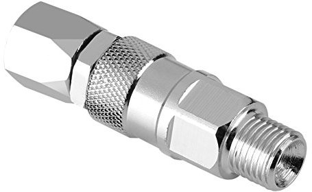 Edelstahl Drehgelenk für Airless Spritzen, 1/4 Zoll 360 Rotationsanschluss für Titan Airless Farbspritzgeräte und Schläuche
