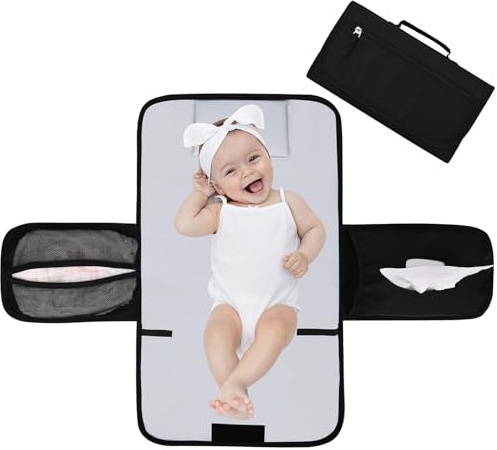 Bebamour Baby Wickelrucksack Wickeltasche mit Wickelunterlage Multifunktional Große Kapazität Babytasche Reisetasche für Unterwegs